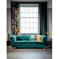 JVmoebel Chesterfield-Sofa, Chesterfield 3+2+1 Sitzer Garnitur Sofa Couch grün