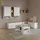 livinity® Wohnwand Piave, Weiß, 3 Teile
