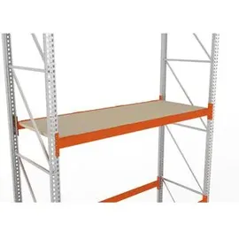 Meta Spanplattenboden MULTIPAL 2700 x 1100 x 38 mm abgesetzte Tiefenauflagen Fachlast 2230 Kg