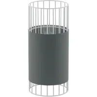 EGLO Tischlampe Norumbega, Nachttisch, Stahl, Textil in weiss, grau