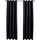 vidaXL Verdunkelungsvorhang Ösen 140 x 225 cm schwarz 2 St.
