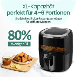 EMERIO Heißluft-Fritteuse AF-129329.3 schwarz