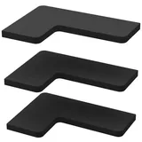 Vicco Eckregal 3er Set MDF 40,5 x 2,5 cm schwarz