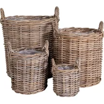 House Nordic Caor Aufbewahrungskorb 50 x 50 x 50 cm Braun