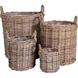 House Nordic Caor Aufbewahrungskorb 50 x 50 x 50 cm Braun