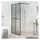 vidaXL Duschwand Walk-In-Dusche 80 x 195 cm Dunkles Sicherheitsglas