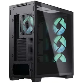 apnx GEH Midi C1-R-BK-V1 Computergehäuse, MicroATX, Mini-ITX kompatibel, Schwarz