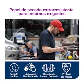 TORK Putztuchrollen Advanced 440 3-lagig blau, 350 Blätter, 2 Rollen