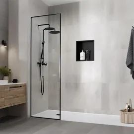 luxebath Wandnische Edelstahl 30x30x10 cm Schwarz