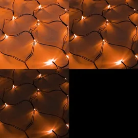 esotec Lichterkette Glas, Kunststoff 1,5x1,5m inkl. Zuleitung 3m schwarz