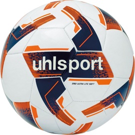 Uhlsport Ultra Lite Soft 290g Leicht-Fußball 32-Panel weiß/marine/fluo orange 4