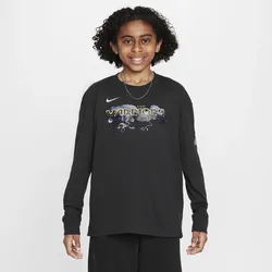 Golden State Warriors Essential Nike NBA Max90 Longsleeve (ältere Kinder, Jungen) - Schwarz, M