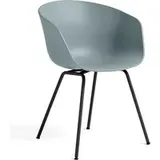 Stuhl About A Chair AAC26 Black powder coated Steel dusty blue 2.0