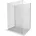 Duschwand 100 x 200 cm transparent/weiß 800-100-212-20-00-100