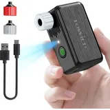 TOWILD A05 Elektrische Fahrradluftpumpe 130 PSI - Mini Luftkompressor mit LED-Licht - Tragbare Fahrradpumpe mit 2×400 mAh Akku, USB-C Aufladung, Presta & Schrader Ventil für E-Bike, MTB, Rennrad