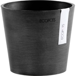 ECOPOTS Blumentopf AMSTERDAM Mini Dark Grey, BxTxH: 13x13x11,4 cm grau
