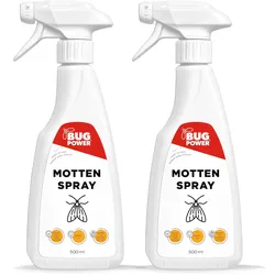 BugPower Motten Spray 2x500 ml