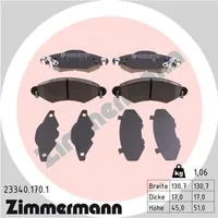 ZIMMERMANN Bremsbelagsatz, Scheibenbremse