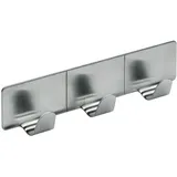 Hettich Garderobenhaken 3 Haken Edelstahl Optik