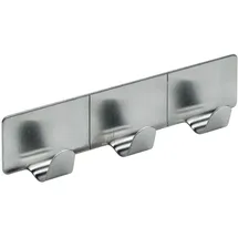 Hettich Garderobenhaken 3 Haken Edelstahl Optik