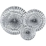 Partydeco Papier Rosetten Deko 23-40cm 3er Set