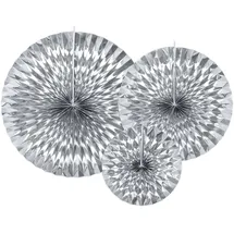 Partydeco Papier Rosetten Deko 23-40cm 3er Set