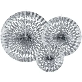 Partydeco Papier Rosetten Deko 23-40cm 3er Set