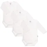 LILIPUT Body "uni weiß", Mädchen, Gr. 62/68, EURO-Größen, weiß, 100% Baumwolle, unifarben, kurz, V-Ausschnitt, Bodys Body, mit praktischer Druckknopfleiste