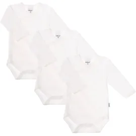 LILIPUT Body "uni weiß", Mädchen, Gr. 62/68, EURO-Größen, weiß, 100% Baumwolle, unifarben, kurz, V-Ausschnitt, Bodys Body, mit praktischer Druckknopfleiste