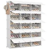 Mondeer Schuhschrank 10 Ebenen 60 Paar 0 x 0 x 0 cm weiß