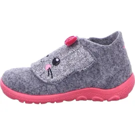 superfit Mädchen - Schuhe HAPPY Slipper, Modern, HELLGRAU/PINK 2500, 23