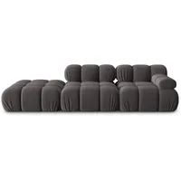 micadoni Sofa Bellis, modular 4-Sitzer grau