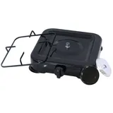 Melko Gaskocher Campingkocher 1 flammig Gasherdplatte Camping Outdoor Kochfeld Metall Gasbrenner