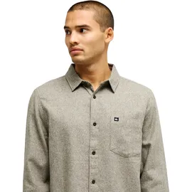 QUIKSILVER Langarmhemd "Motherfly Heather", Herren, Gr. XS, US-Größen, grau (grape leaf heather), Obermaterial: 100% Baumwolle., Hemden