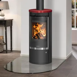 Oranier Rota Top 2.0 Stahl schwarz/Keramik bordeauxrot