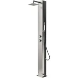 IDEAL Solardusche TRINIDAD mit Edelstahlfront Pooldusche Eichenwald Gartendusche