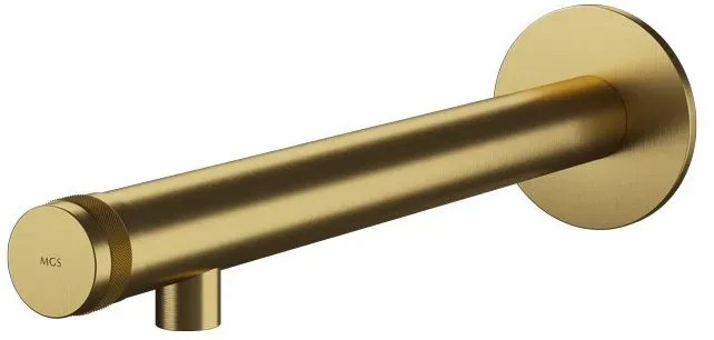 MGS MILANO Ergon ER276 Waschtisch-Wandarmatur 250mm Ausladung - light gold