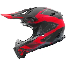 Germot GM 540 Crosshelm matt-schwarz-rot - M