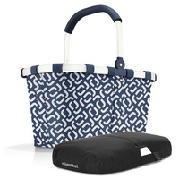 REISENTHEL® Einkaufskorb carrybag, reisenthel carrybag + cover Einkaufskorb Picknickkorb Abdeckung Korb Tragetasche blau
