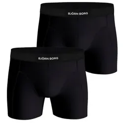Björn Borg 2P Lyocell Boxer 2406 Schwarz Lyocell Large Herren