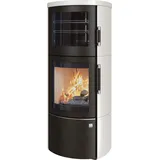 Kaminofen Hark 44-5.Roma GT ECOplus 5 kW - Ofenkacheln: creme-weiß - Korpus: graphit