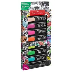 FABER-CASTELL Graffiti Textmarker farbsortiert, 8 St.