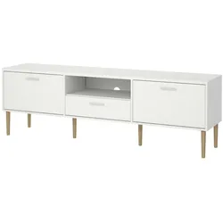 Ebuy24 Media TV Tisch 2 Türen 1 Schublade weiß.