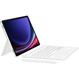 Samsung Book Cover Tastatur für Galaxy Tab S9/S9 FE/S10 FE/S10 Lite Weiß