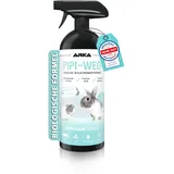 Arka Nagerkäfig Reiniger Spray 750 ml – biologischer Enzymreiniger gegen Urin, KOT, Tiergerüche & Flecken – für Kaninchenstall, Hamsterkäfig, Gehege & Kleintierzubehör – PIPI