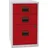 BISLEY Home Standcontainer lichtgrau, kardinalrot 3 Auszüge Kunststoff-Muldengriff schwarz 41,3 x 40,0 x 67,2 cm