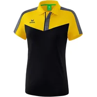 Erima Squad Funktions-Poloshirt Damen yellow/black/slate grey 44