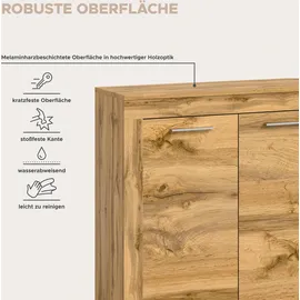 OTTO home Highboard AOSTA 80 x 88 x 35 cm Braun