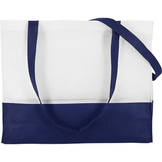 TEXXILLA City-Bag 1, weiß/dunkelblau