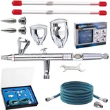 Andere Fengda Airbrush Set 3 Düsen 0,3 0,5 0,8 Schlauch Modellierung Tanks